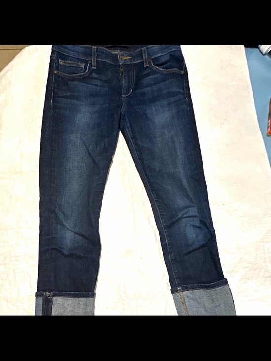 Joe's Jeans Denim - Joe's Jeans Dark Blue Boyfriend Cuffed Jeans